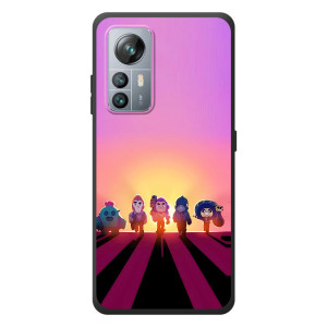 Силиконовый Чехол на Blackview A85 с картинкой Brawl Stars – Персонажи в закате