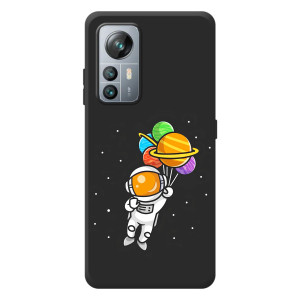 Силиконовый Чехол с принтом "Космонавты" на Blackview A85 – Космонавт с шариками
