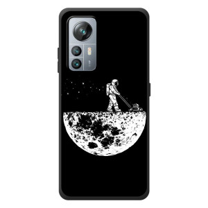 Силиконовый Чехол с принтом "Космонавты" на Blackview A85 – Космонавт