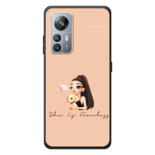 Силіконовый Чохол на Blackview A85 з картинкой Модных девушек – З собакою