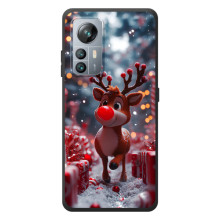Яркий чехол для Blackview A85 с Зимними Оленятами (Олень среди подарков)