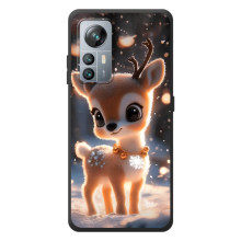 Яркий чехол для Blackview A85 с Зимними Оленятами (Оленёнок)