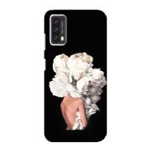 Чехлы (ART) Цветы на Blackview A90 (VPrint) (Білі квіти)