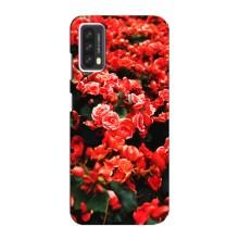 Чохли з квітами для Blackview A90 (VPrint) (Квіти червоні)