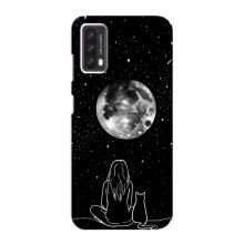 Чохол з малюнком кіт на Blackview A90 – Дівчина з котом