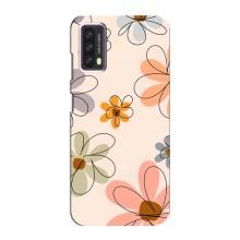 Чохол з квітковим принтом на Блеквью А90 (Кольорові квіти)