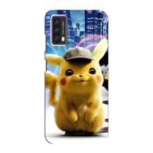 Чехол с Пикачу на Blackview A90 – Пикачу в городе