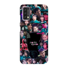 Чехол Гра в кальмара для Blackview A90 – Коллаж игры кальмара