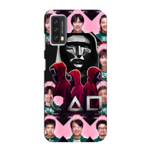 Чехол Гра в кальмара для Blackview A90 – Персонажи игры кальмара