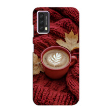 Чехол с уникальным дизайном «Осень с кофе» для Blackview A90 – Кофе на пледе
