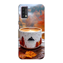 Чехол с уникальным дизайном «Осень с кофе» для Blackview A90 – Кофе на природе