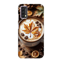 Чехол с уникальным дизайном «Осень с кофе» для Blackview A90 – Пряный кофе