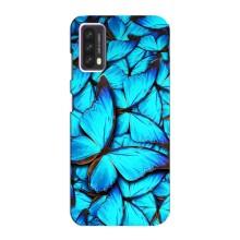 Силиконовый бампер с картинкой животных для Blackview A90 (Крылья бабочек)