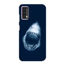 Силиконовый бампер с картинкой животных для Blackview A90 (Пасть Акулы)