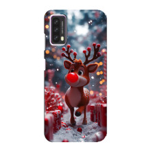 Яркий чехол для Blackview A90 с Зимними Оленятами – Олень среди подарков