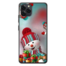 Чохли на Новий Рік Blackview A95 (Сніговик в шапці)