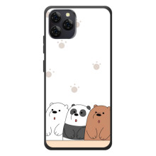 Чохли з зображенням різних тварин на Blackview A95 – Здивовані ведмедики