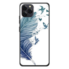 Чехол с картинкой (Стильные) для Блэквью А95 - (AlphaPrint) – Перышко