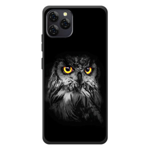 Чехлы с принтом СОВЫ для Blackview A95 – Сова на чёрном