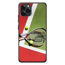 Чохли з прінтом Спортивна тематика для Blackview A95 – Ракетки теніс