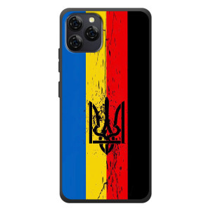 Чехлы УПА (Красно-Чёрный) на Blackview A95 – Флаг УПА