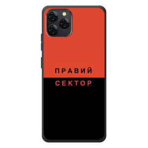 Чехлы УПА (Красно-Чёрный) на Blackview A95 – Правый Серктор