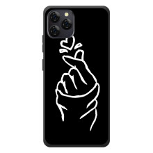 Чохол (Знак сердечка) для Blackview A95 – Сердечко на чорному