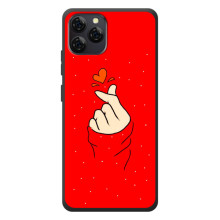 Чохол (Знак сердечка) для Blackview A95 – Сердечко на червоному