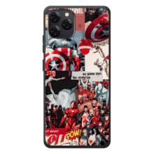 Чехол МАРВЕЛ для Блэквью А95 (AlphaPrint) – Марвел Комикс