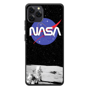 Силиконовый бампер с принтом "Наса" на Blackview A95 – Nasa на луне