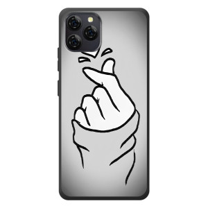 Чохол з принтом для Blackview A95 (AlphaPrint - Знак сердечка)