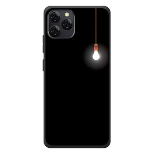 Чехол с картинками на черном фоне для Blackview A95 – Лампочка