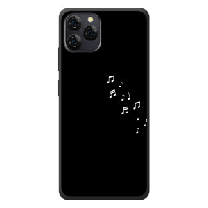 Чехол с картинками на черном фоне для Blackview A95 – Ноты