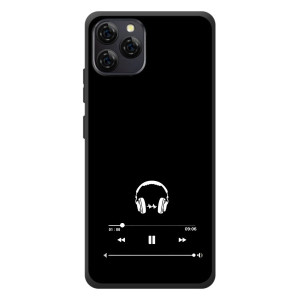 Чехол с картинками на черном фоне для Blackview A95 – Плеер