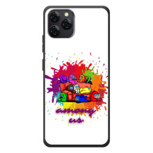 Чехол Амонг Ас для Blackview A95 (AlphaPrint) – Яркий АмонгАс