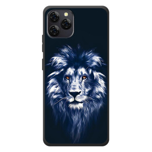 Чехол с картинкой на Blackview A95 – Лев - синий