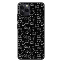 Чохол з принтом для Blackview A95 (AlphaPrint) Модні коти (Маленькі котики)