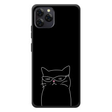 Чохол з малюнком кіт на Blackview A95 (Байдужий кіт)