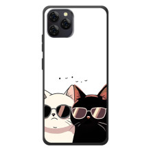 Чохол з малюнком кіт на Blackview A95 (Коти в окулярах)