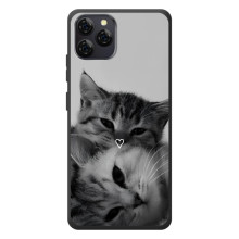 Чохол з малюнком кіт на Blackview A95 (Пара котів)