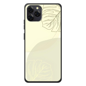 Чехол цветочный дизайн для Blackview A95 – Зелёный фон