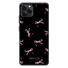 Чехол с бантиками на Блэквью А95 (Банты на черном)