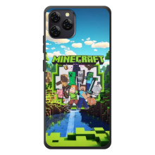 Чехол с картинками Майнкрафт для 

Блэквью А95 
 – Майнкрафт фон