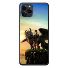 Чехол с принтом дракон Беззубик для Блэквью А95 (Мультфильм про дракона)