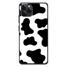 Чохол з принтом корови на Чорвʼю  А95 (Чорний принт)