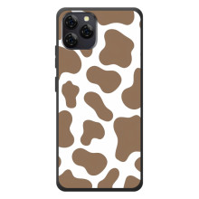 Чохол з принтом корови на Чорвʼю  А95 (Коричневий принт)