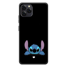 Чохол з принтом Стіч на Blackview A95 (Стіч на чорному)