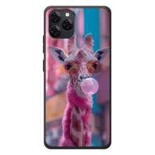 Чехол с принтом стильные животные для Блэквью А95 (Стильный жирав)
