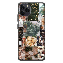 Рождественские, Праздничные Чехлы для Блэквью А95 – Рождественский коллаж