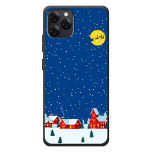 Силіконовий бампер на різдво для Blackview A95 – Місто в снігу